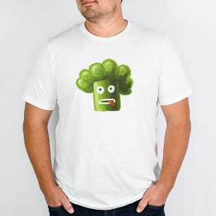 Camiseta Funny Broccoli Planta Louca Vegan Vegetariana