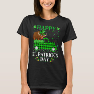 Camiseta Funny Buffalo Xadrez Green Truck Yak Rua de Patric