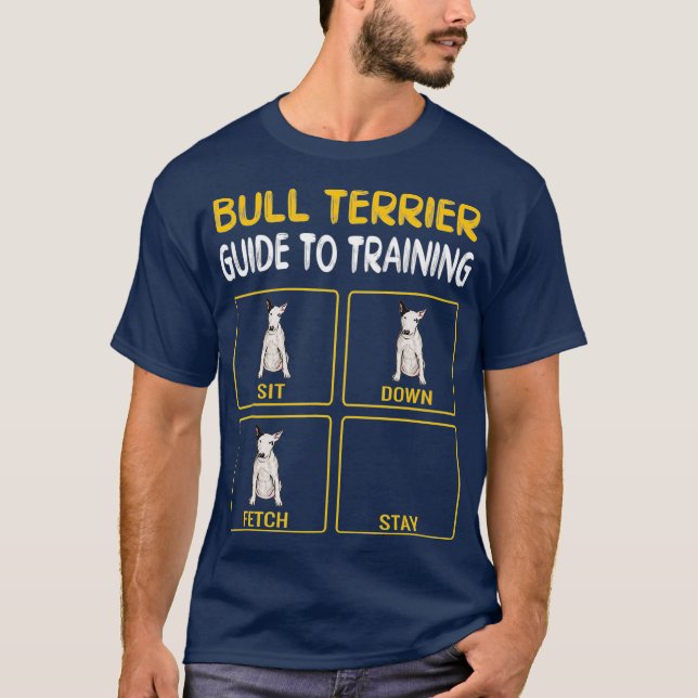 Camiseta Funny Bull Terrier Guide To Training Dog Trainer (Frente)