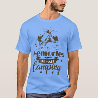 Camiseta Funny Camping Gifts best memories are made camping