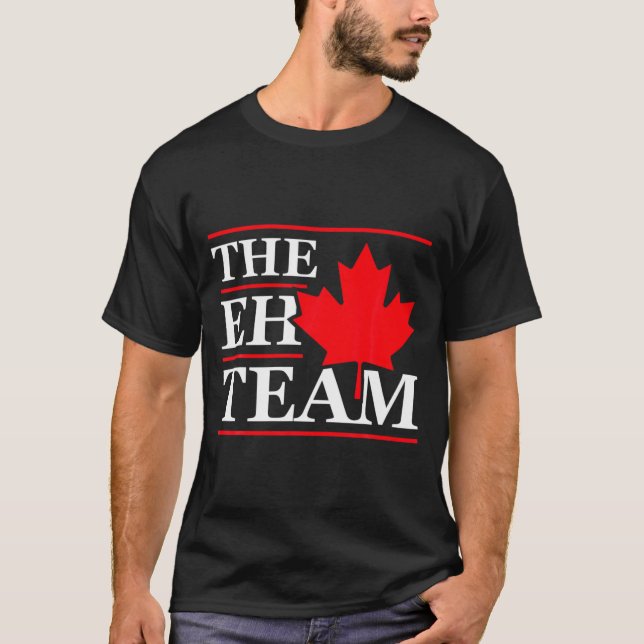 Camiseta Funny Canada Eh Team Canadian Comedy Sarcasm Map  (Frente)