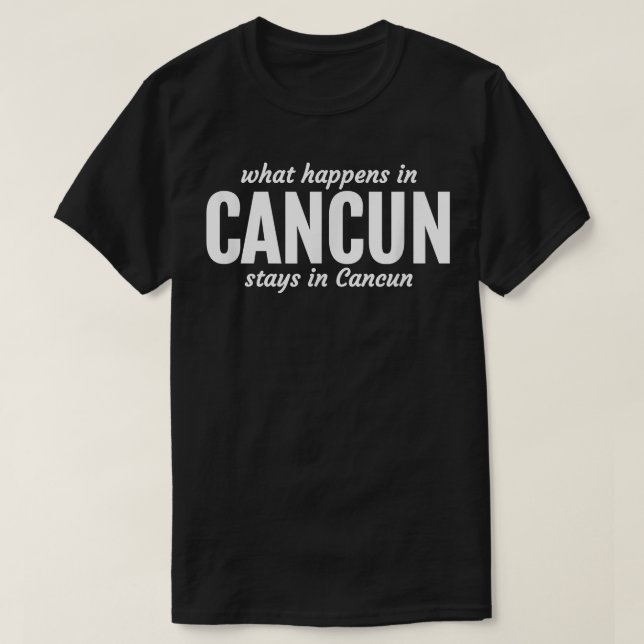 Camiseta Funny Cancun Spring Break T (Frente do Design)
