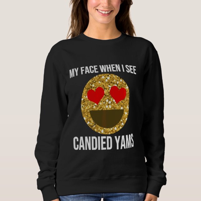 Camiseta Funny Candie Yams Cota Janto de Ação de Graças Mem (Frente)