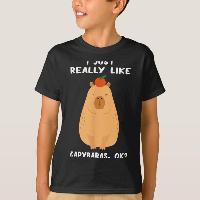 Camiseta Funny Capybara Art For Men Women Kids Rodent Capyb (Frente)
