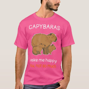 Camiseta Funny Capybara Piada Capybara Cotação Capybara Lov