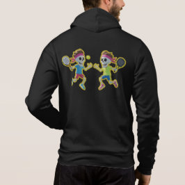 Camiseta Funny Cartoon Skeletons Playing Padel Tennis – 3D 
