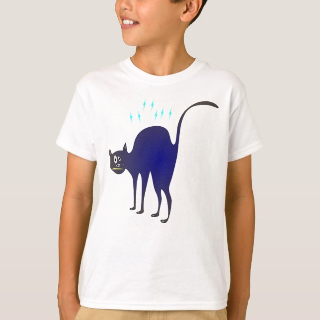 Camiseta funny cat (Frente)
