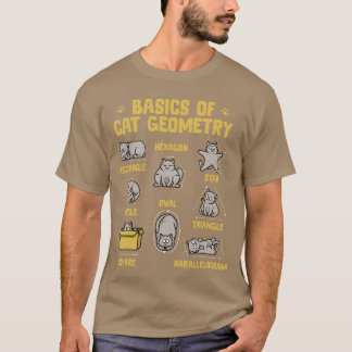 Camiseta Funny Cat Basics Cat Geometry Matheacher Cat Owner