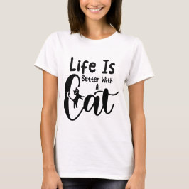 Camiseta Funny Cat Quote Cute Kitty Humor Design for Girls