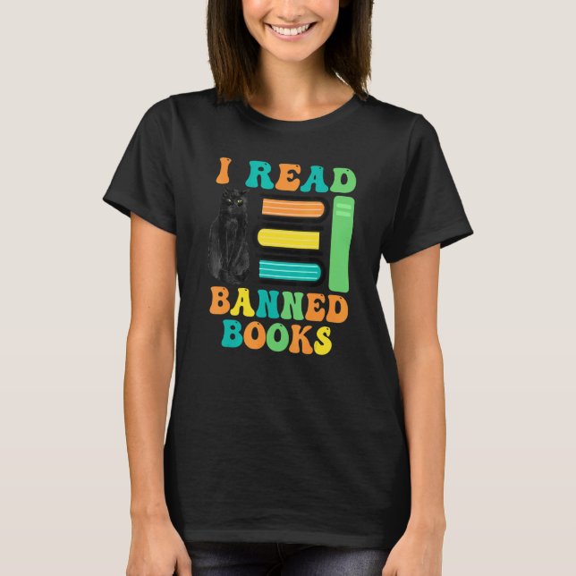 Camiseta Funny Cat Reader I Read Banned Books For men and W (Frente)