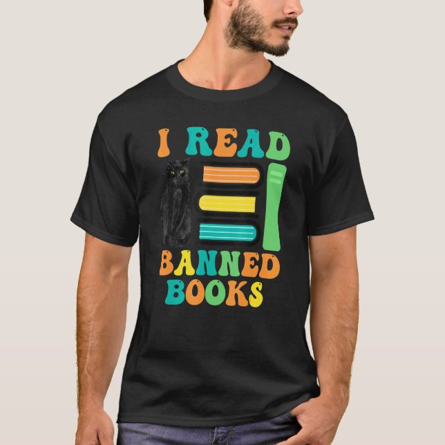 Camiseta Funny Cat Reader I Read Banned Books For men and W (Frente)
