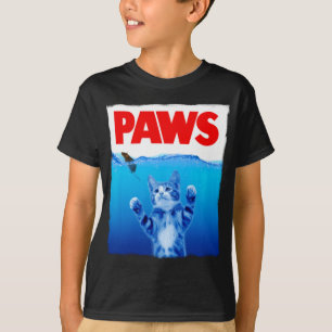 Camiseta Funny Cat Shirt, Cat Paws Shirt, Cute Cat T Shirt
