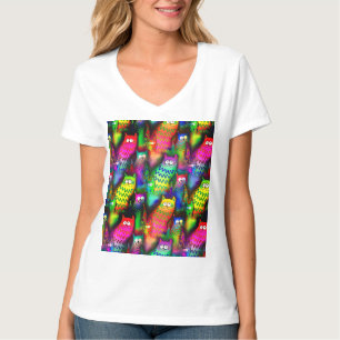 Camiseta Funny Cats Pattern-54578