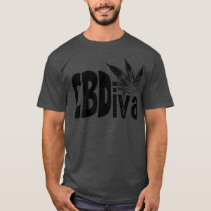 Camiseta Funny CB Diva Gift CBD Cannabidiol Plant Lover