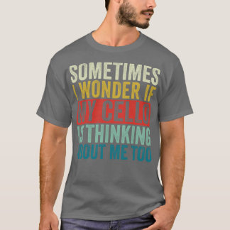 Camiseta Funny Cello Player Violoncello Retro