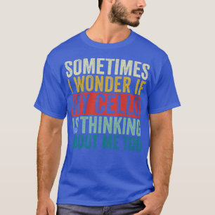 Camiseta Funny Cello Player Violoncello Retro