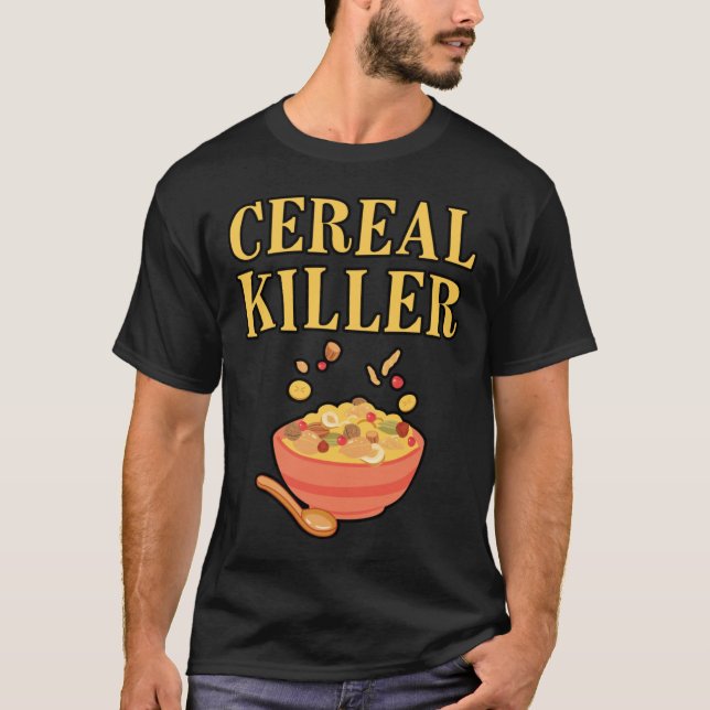 Camiseta Funny Cereal killer Halloween Costume (Frente)
