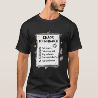 Camiseta Funny Chaos Coordinator Parent To-Do List Coffee