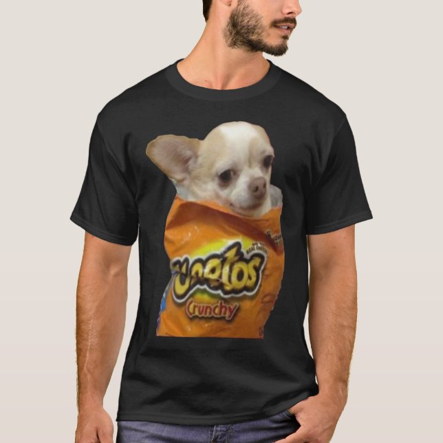 Camiseta Funny Cheetos Corgi Kawaii  (Frente)