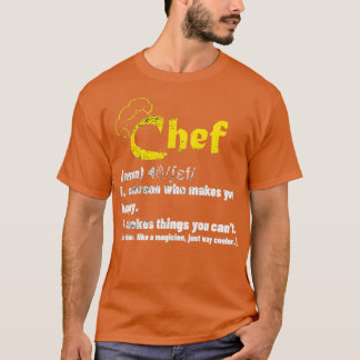 Camiseta Funny Chef Definition  Cook Cooking Gifts for Chef