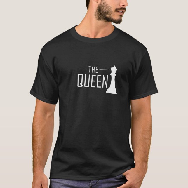 Camiseta Funny Chess The Queen Piece Player Chess Club Gift (Frente)