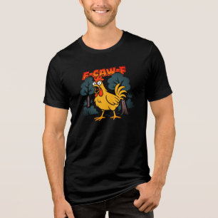 Camiseta Funny Chicken – Arte em Estilo de Cómic F