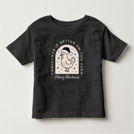 Camiseta Funny chicken Christmas farm animal puns