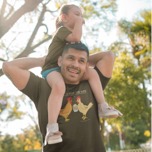 Camiseta Funny Chicken Easter Egg Hunt Cartoon Dark