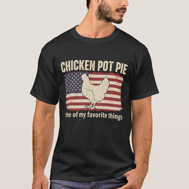 Camiseta Funny Chicken Pot Pie Farm Chicken Lover Rustic (Frente)
