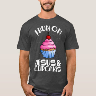 Camiseta Funny Christian Baker Gift Cupcakes Jesus Baking
