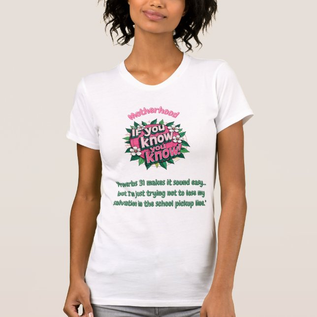 Camiseta Funny Christian Mother quote shirt. (Frente)