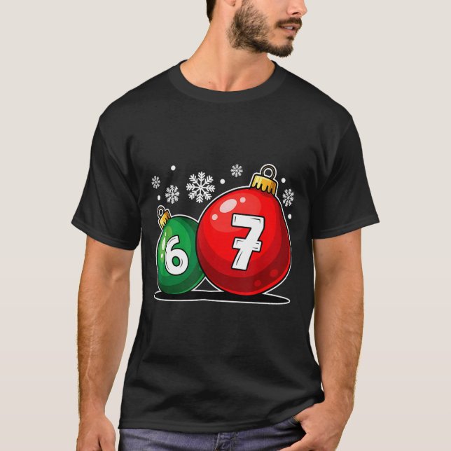 Camiseta Funny Christmas 67 Six Seven Meme Gen Alpha Slang  (Frente)