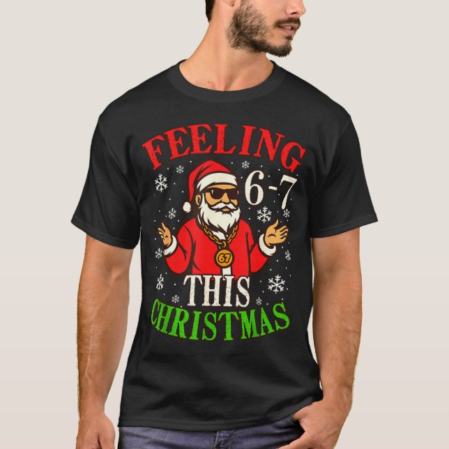 Camiseta Funny Christmas 6-7 67 Six Seven Christmas Kids Te (Frente)