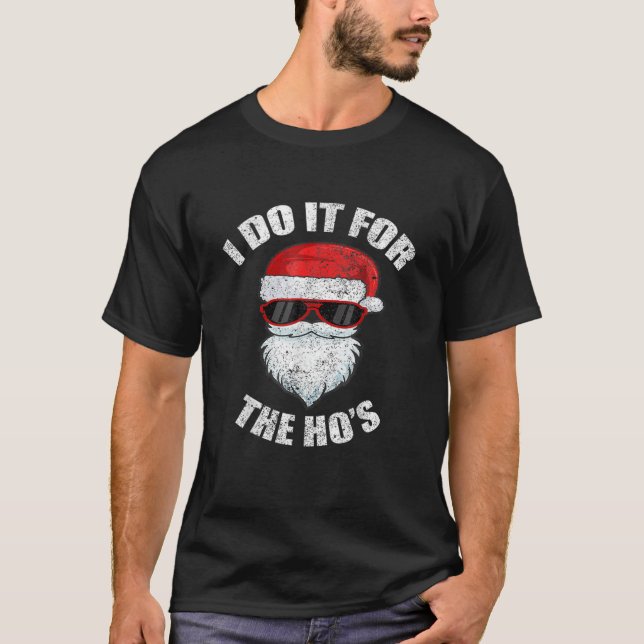 Camiseta Funny Christmas Adult Naughty Dirty Pajama Ho Pj (Frente)