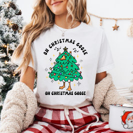 Camiseta Funny Christmas Goose - Oh Christmas Goose