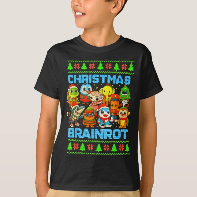 Camiseta Funny Christmas Italian Brain Rot Italian Brainrot (Frente)