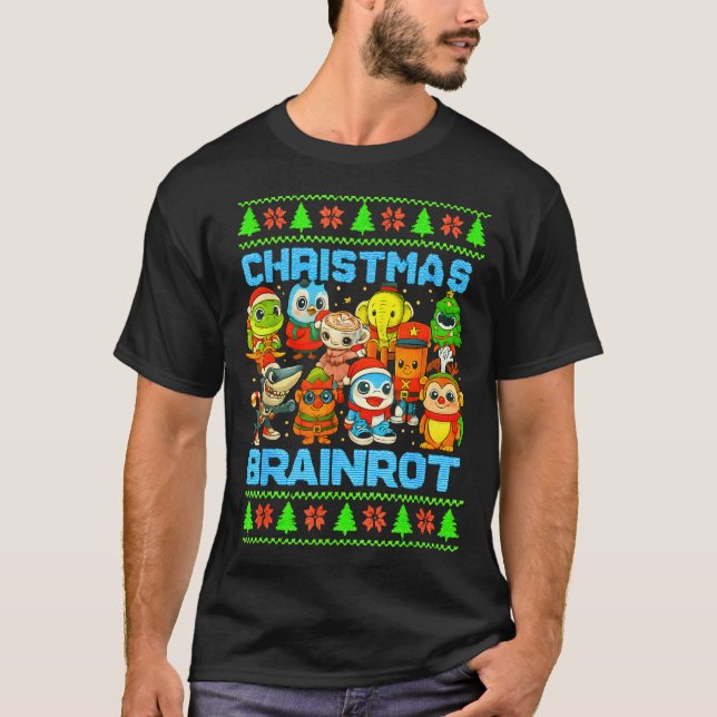 Camiseta Funny Christmas Italian Brain Rot Italian Brainrot (Frente)