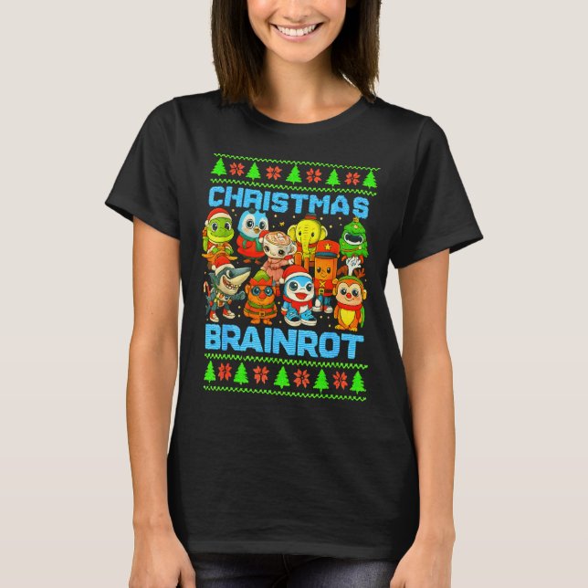 Camiseta Funny Christmas Italian Brain Rot Italian Brainrot (Frente)