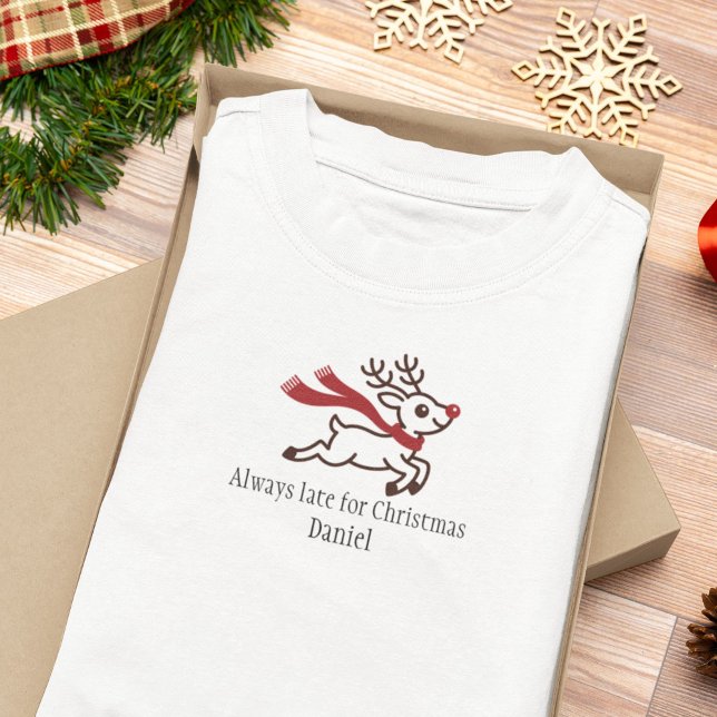 Camiseta Funny Christmas Personalized Family (Criador carregado)