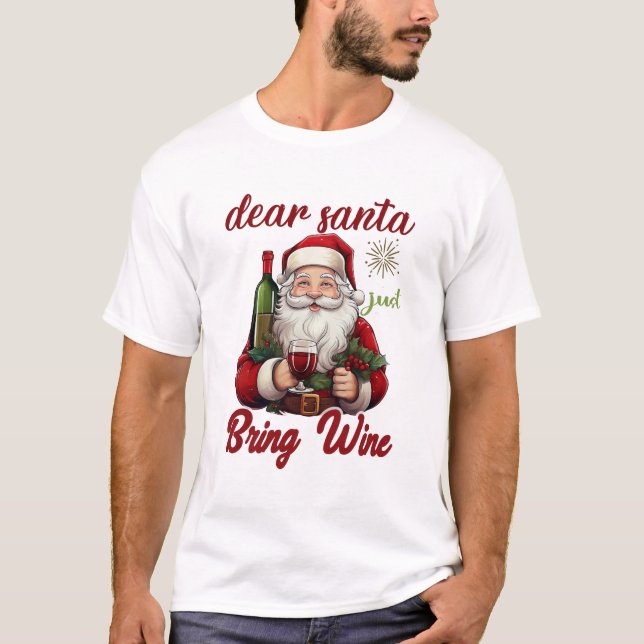 Camiseta Funny Christmas | Santa & Holiday Drinking Humor (Frente)
