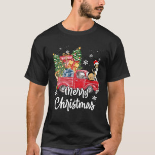 Camiseta Funny Collie Ride Red Truck Feliz Natal Pajama