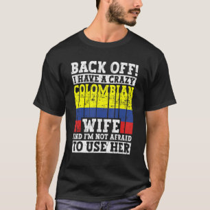 Camiseta Funny Colombiana Roupa Colômbia Flag Heri
