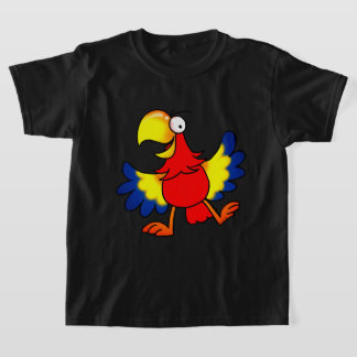 Camiseta Funny Colorful Cartoon Parrot Bird