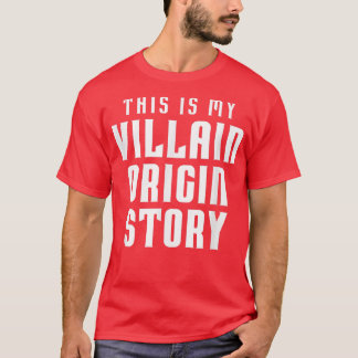 Camiseta Funny Comic Book Lover This is My Villain Origin S