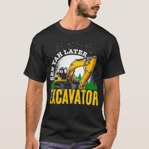Camiseta Funny Construction Worker Driver Men Boys Kids Exc