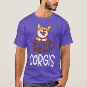 Camiseta Funny Corgi Café Lover Corgis Humorosos