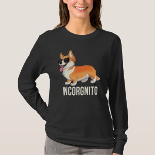 Camiseta Funny Corgi Incorgnito Cute Incognito Corgi Com S