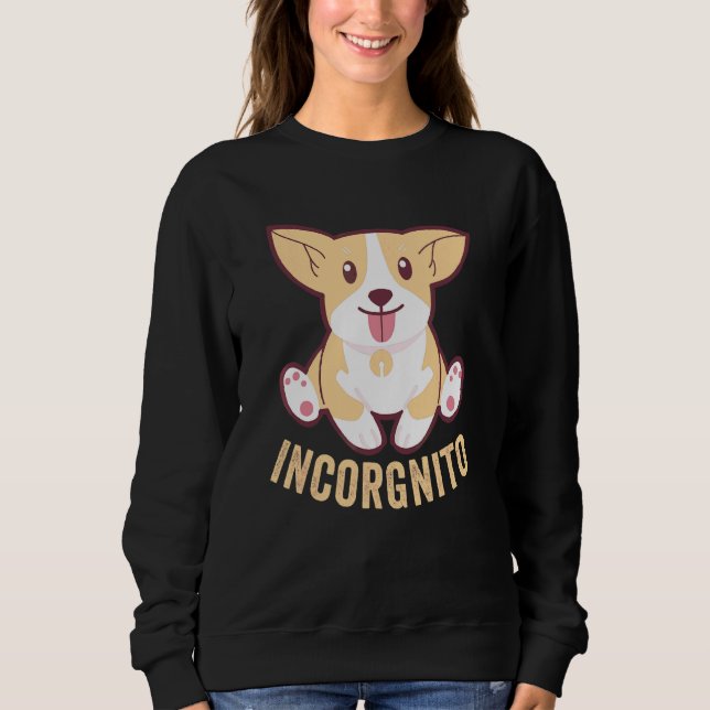 Camiseta Funny Corgi Incorgnito Welsh Face Dog Pun (Frente)