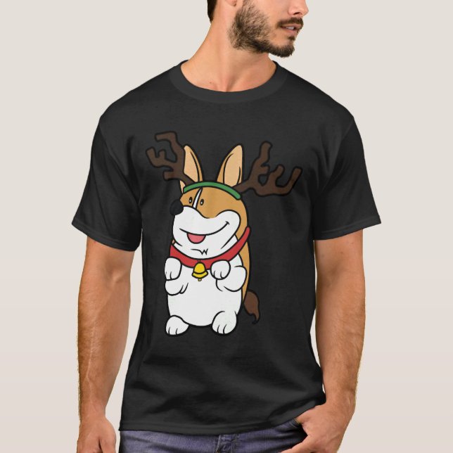 Camiseta Funny Corgi Natal (Frente)