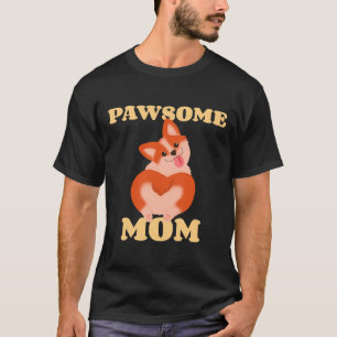 Camiseta Funny Corgi Pawsome Mãe X S Day Collection